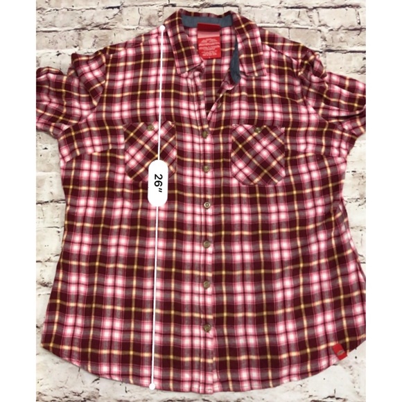 Dickies Flannel Plaid Button Down Long Sleeve L - Picture 8 of 8